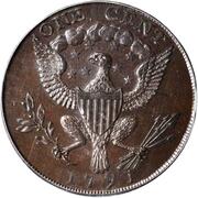 1 Cent (Small Eagle) - Reverse