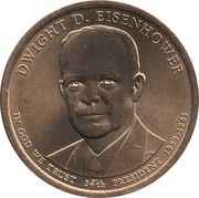 1 Dollar (Dwight D. Eisenhower) - Obverse