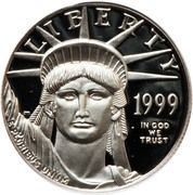 50 Dollars "American Platinum Eagle" (Bullion Coinage) - Obverse