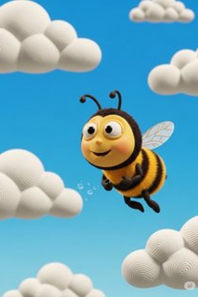 小蜜蜂巴里的大工作 educational story for 3-6 years children in Chinese featuring warm themes