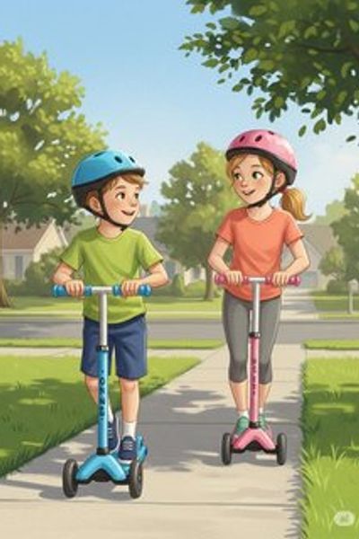 Daniel's First Ride educational story for 3-6 years children in English featuring warm themes