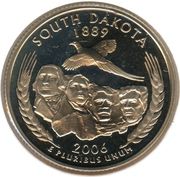 ¼ Dollar "Washington Quarter" (South Dakota) - Reverse