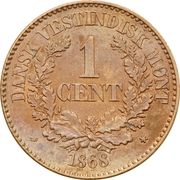 1 Cent - Christian IX - Reverse