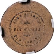 5 Cents - Civil War Sutler Token - 2nd Regiment, Ohio Cavalry - Reverse