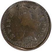 ½ Penny - Copper “Liberty Seated Right” - Reverse