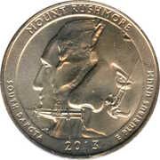 ¼ Dollar "Washington Quarter" (Mount Rushmore, South Dakota) - Reverse