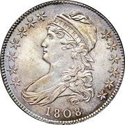 50 Cents / ½ Dollar "Capped Bust Half Dollar" - Obverse
