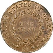 1 Cent "1792 Birch Cent" (Pattern) - Reverse
