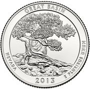 ¼ Dollar "Washington Quarter" (Great Basin - Silver Proof) - Reverse