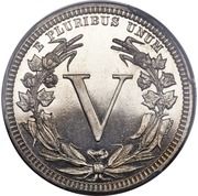 5 Cents "1882 Liberty Nickel" (Pattern) - Reverse