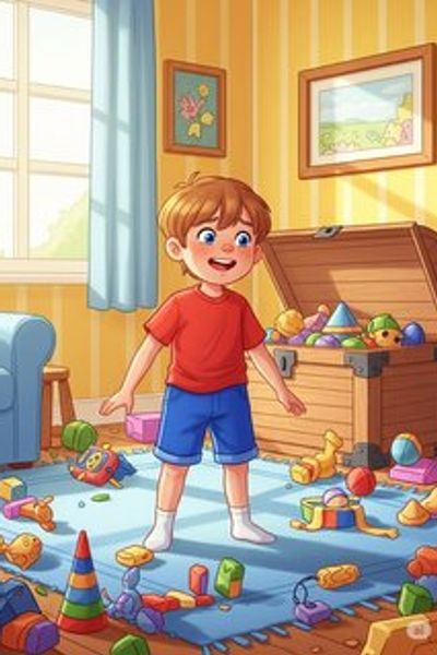 Sammy's Sparkling Room Adventure daily life story for 3-6 years children in English featuring inspiring themes