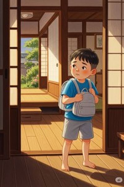 レオのお泊まり大冒険 daily life story for 3-6 years children in Japanese featuring warm themes