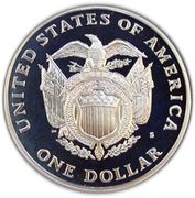 1 Dollar (Bicentennial of the U.S. Capitol) - Reverse