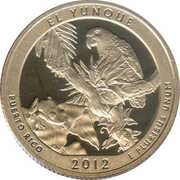 ¼ Dollar "Washington Quarter" (El Yunque National Forest, Puerto Rico) - Reverse