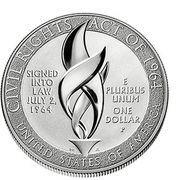 1 Dollar (Civil Rights Act of 1964) - Reverse