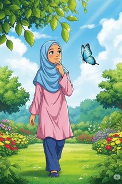 Arissa dan Rahsia Daun Hijau educational story for 7-12 years children in Malay featuring inspiring themes
