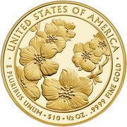 10 Dollars (Helen Taft; Bullion Coinage) - Reverse