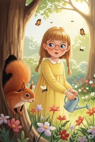 Elara's Spring Surprise educational story for 3-6 years children in English featuring warm themes