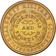 Civil War Merchant Token - B. Kittredge and Co Military Goods (Cincinnati, OH) - Reverse