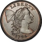 1 Cent "Liberty Cap Cent" - Obverse