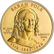 10 Dollars (Sarah Polk; Bullion Coinage) - Obverse