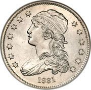 25 Cents "Liberty Cap Quarter" (without motto) - Obverse