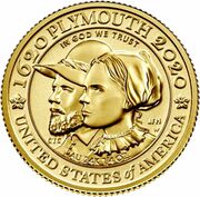 10 Dollars (Mayflower 400th Anniversary) - Obverse