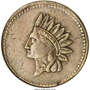 1 Cent - Civil War Token - Indian Head Copper Mine - Obverse