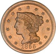 1 Cent "Liberty Head/Braided Hair Cent" - Obverse
