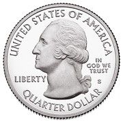 ¼ Dollar "Washington Quarter" (Effigy Mounds National Monument, Iowa) - Silver Proof - Obverse