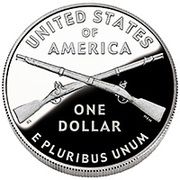 1 Dollar (Infantry Soldier) - Reverse