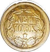 Civil War Token - New York - Reverse