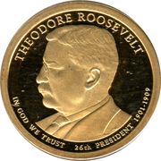 1 Dollar (Theodore Roosevelt) - Obverse