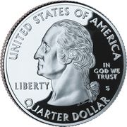 ¼ Dollar "Washington Quarter" (North Carolina - Silver Proof) - Obverse