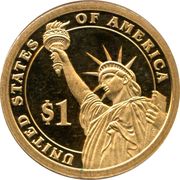 1 Dollar (Theodore Roosevelt) - Reverse