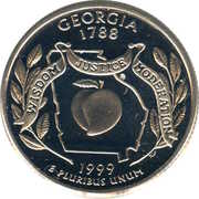¼ Dollar "Washington Quarter" (Georgia) - Reverse
