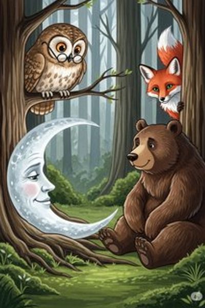 Luna's Big Fall fantasy story for 3-6 years children in English featuring warm themes