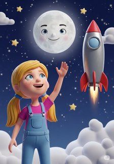 Tiffany's Lunar Rap adventure story for 7-12 years children in English featuring inspiring themes