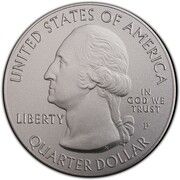 ¼ Dollar "Washington Quarter" (Frank Church River of No Return Wilderness - Silver 5 oz Bullion) - Obverse