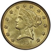 10 Dollars - Clark, Gruber & Co. - Obverse