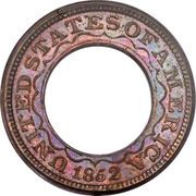 1 Dollar "1852 Gold Dollar" (Pattern; copper) - Obverse