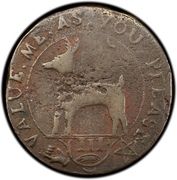 3 Pence - Higley Copper (With Deer) - Obverse