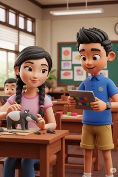 Cikgu Aisha's New Blueprint educational story for 7-12 years children in English featuring inspiring themes