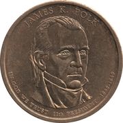 1 Dollar (James K. Polk) - Obverse