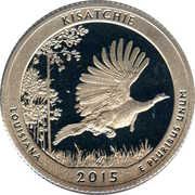 ¼ Dollar "Washington Quarter" (Kisatchie National Forest, Louisiana) - Reverse