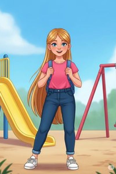 Elara's First Day daily life story for 7-12 years children in English featuring warm themes