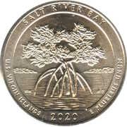 ¼ Dollar "Washington Quarter" (Salt River Bay National Historical Park and Ecological Preserve, U.S. Virgin Islands) - Reverse