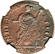 Copper "Mailed Bust Facing Left" - Reverse