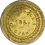 California Gold 1884 - Reverse