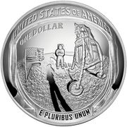1 Dollar (50th Anniversary of Apollo 11) - Reverse